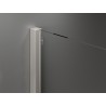 Mexen Velar Schiebetür-Duschkabine 120 x 85 cm, mattiert, gebürsteter Nickel - 871-120-085-31-97