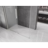 Mexen Velar Duschkabine Schiebetür 130 x 70 cm, Frost, gebürstetes Nickel - 871-130-070-31-97