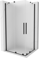 Mexen Velar Duo Schiebeduschkabine 100 x 90 cm, matt, schwarz - 871-100-090-32-70