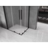 Mexen Velar Duo Schiebeduschkabine 100 x 90 cm, matt, schwarz - 871-100-090-32-70