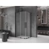 Mexen Velar Duo Schiebeduschkabine 100 x 90 cm, matt, schwarz - 871-100-090-32-70