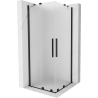 Mexen Velar Duo Duschkabine Schiebetür 90 x 90 cm, matt, schwarz - 871-090-090-32-70