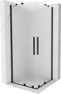 Mexen Velar Duo Duschkabine Schiebetür 90 x 90 cm, matt, schwarz - 871-090-090-32-70