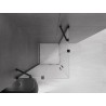 Mexen Velar Duo Duschkabine Schiebetür 90 x 90 cm, matt, schwarz - 871-090-090-32-70