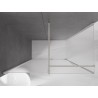 Mexen Velar Duschabtrennung verschiebbar 150 x 85 cm, matt, gebürsteter Nickel - 871-150-085-31-97