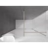 Mexen Velar Duschkabine Schiebetür 160 x 80 cm, satiniert, gebürsteter Nickel - 871-160-080-31-97