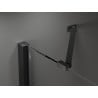 Mexen Velar Duo Duschkabine Schiebetür 80 x 80 cm, Grafit, Schwarz - 871-080-080-42-70