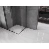 Mexen Velar Duo Duschkabine zum Schieben 80 x 80 cm, transparent, Gun Metal - 871-080-080-02-95