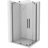 Mexen Velar Duo Schiebetür-Duschkabine 100 x 90 cm, transparent, gun metal - 871-100-090-02-95