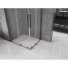 Mexen Velar Duo Duschkabine schiebbar 90 x 80 cm, Mattglas, Gun Metal - 871-090-080-32-95