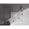 Mexen Velar Duo Duschkabine schiebbar 90 x 80 cm, Mattglas, Gun Metal - 871-090-080-32-95