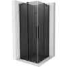 Mexen Velar Duo Schiebeduschkabine 100 x 100 cm, Grafit, Gun Metal - 871-100-100-42-95