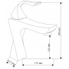 Mexen Estrella Waschbeckenarmatur, Chrom - 72300-00