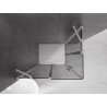 Mexen Velar Duo Schiebeduschkabine 100 x 90 cm, Graphit, gebürsteter Nickel - 871-100-090-42-97