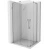 Mexen Velar L Duo verschiebbare Duschkabine 90 x 80 cm, transparent, chrom - 871-090-080-02-03-01