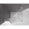 Mexen Velar L Duo verschiebbare Duschkabine 90 x 80 cm, transparent, chrom - 871-090-080-02-03-01
