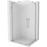 Mexen Velar L Duo Duschkabine Schiebbar 90 x 80 cm, Matt, Chrom - 871-090-080-02-33-01