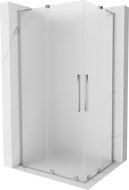 Mexen Velar L Duo Duschkabine Schiebetür 100 x 90 cm, mattiert, Chrom - 871-100-090-02-33-01