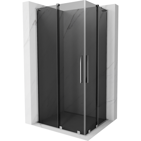 Mexen Velar L Duo Duschkabine zum Schieben 100 x 90 cm, graphit, chrom - 871-100-090-02-43-01
