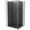 Mexen Velar L Duo Duschkabine zum Schieben 100 x 90 cm, graphit, chrom - 871-100-090-02-43-01