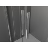 Mexen Velar L Duo Duschkabine, Schiebetür 80 x 80 cm, transparent, Chrom - 871-080-080-02-03-01