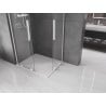 Mexen Velar L Duo Duschkabine, Schiebetür 100 x 90 cm, transparent, weiß - 871-100-090-02-03-20