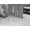 Mexen Velar L Duo Duschkabine Schiebetür 90 x 80 cm, matt, weiß - 871-090-080-02-33-20