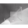 Mexen Velar L Duo Duschkabine Schiebetür 90 x 80 cm, matt, weiß - 871-090-080-02-33-20