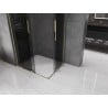Mexen Velar L Duo Schiebedusche 90 x 80 cm, Graphit, Gold - 871-090-080-02-43-50