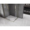 Mexen Velar L Duo Schiebeduschkabine 90 x 80 cm, transparent, gold - 871-090-080-02-03-50