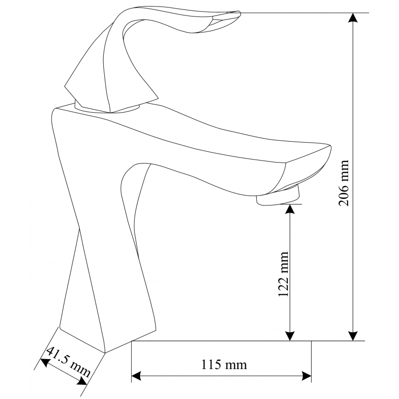Mexen Estrella R02 Badewannen-Set, schwarz - 72303R02-70