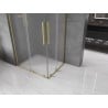 Mexen Velar L Duo Duschkabine schiebbar 100 x 90 cm, matt, gebürstetes Gold - 871-100-090-02-33-55