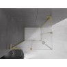Mexen Velar L Duo Duschkabine schiebbar 100 x 90 cm, matt, gebürstetes Gold - 871-100-090-02-33-55