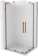 Mexen Velar L Duo Schiebeduschkabine 100 x 90 cm, matt, Roségold - 871-100-090-02-33-60