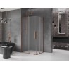 Mexen Velar L Duo Schiebeduschkabine 100 x 90 cm, matt, Roségold - 871-100-090-02-33-60