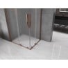 Mexen Velar L Duo Duschkabine, Schiebetür 90 x 80 cm, Mattglas, Roségold - 871-090-080-02-33-60