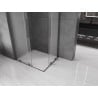Mexen Velar L Duo Schiebeduschkabine 100 x 90 cm, matt, gebürstet gun gray - 871-100-090-02-33-66