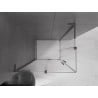 Mexen Velar L Duo Duschkabine Schiebetür 100 x 90 cm, transparent, Gun Grey gebürstet - 871-100-090-02-03-66