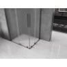 Mexen Velar L Duo Schiebeduschkabine 100 x 90 cm, matt, gebürstet gun gray - 871-100-090-02-33-66