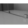 Mexen Velar L Duo Schiebeduschkabine 100 x 90 cm, Graphit, gebürstetes Gun Gray - 871-100-090-02-43-66