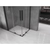 Mexen Velar L Duo Duschkabine Schiebetür 100 x 90 cm, transparent, schwarz - 871-100-090-02-03-70