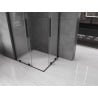 Mexen Velar L Duo Duschkabine Schiebetür 100 x 90 cm, transparent, schwarz - 871-100-090-02-03-70