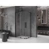 Mexen Velar L Duo Schiebedusche 90 x 80 cm, transparent, schwarz - 871-090-080-02-03-70