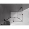 Mexen Velar L Duo Duschkabine Schiebetür 100 x 90 cm, transparent, schwarz - 871-100-090-02-03-70