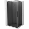 Mexen Velar L Duo Schiebetür-Duschkabine 100 x 90 cm, Graphit, Gun Metal - 871-100-090-02-43-95
