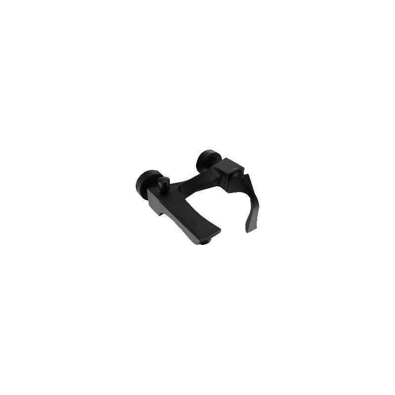 Mexen Estrella R02 Badewannenarmatur mit Duschset, schwarz - 7233R02-70