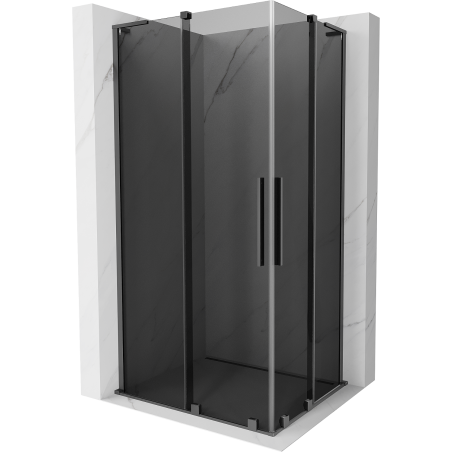 Mexen Velar L Duo Duschkabine, Schiebetür 90 x 80 cm, graphit, Gun Metal - 871-090-080-02-43-95
