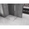 Mexen Velar L Duo Duschkabine, verschiebbar 90 x 80 cm, transparent, gebürstetes Nickel - 871-090-080-02-03-97
