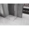 Mexen Velar L Duo Schiebetür-Duschkabine 100 x 90 cm, matt, gebürstetes Nickel - 871-100-090-02-33-97