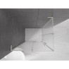 Mexen Velar L Duo Schiebetür-Duschkabine 100 x 90 cm, matt, gebürstetes Nickel - 871-100-090-02-33-97